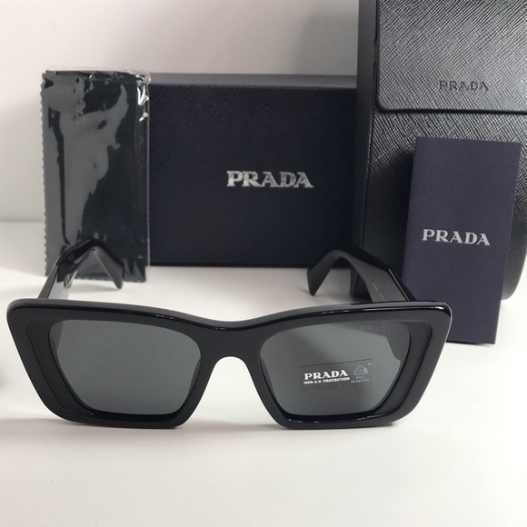 💯Authentic- New - PRADA PR 08YS SYMBOLE SUNGLASSES
BLACK - Picture 2 of 12